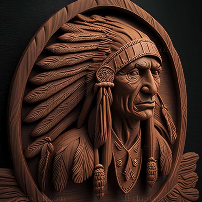 3D model Native American artists (STL)